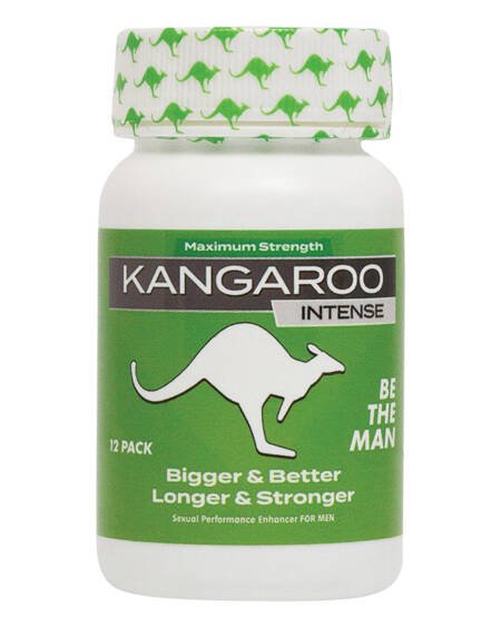 Kangaroo "Green" Intense For Him 12 Count Bottle