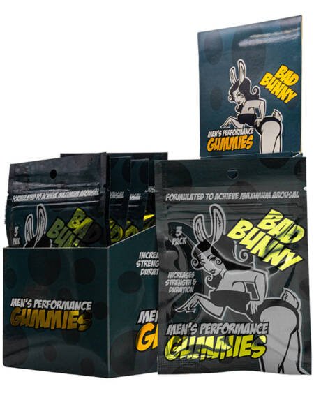Bad Bunny Male Gummies Display of 24