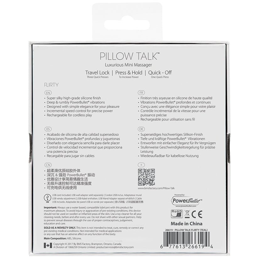 Pillow Talk Flirty Mini Massager-Pink 4.25 - Image 3