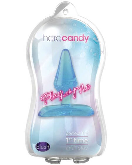 Play With Me Hard Candy Anal Plug-Blue