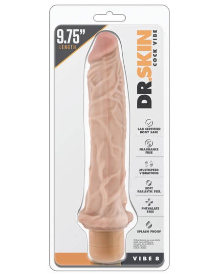 Dr. Skin Cock Vibe 8-Vanilla 9.75