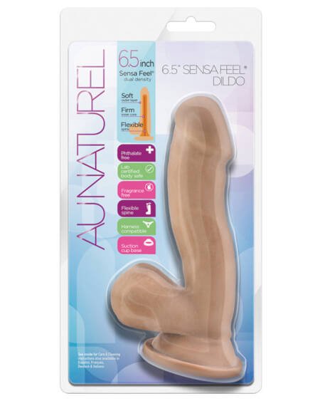 Au Naturel Sensa Feel Dildo-Latin 6.5