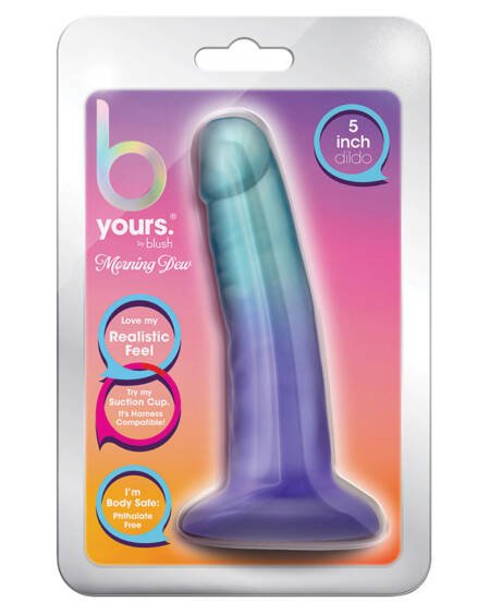 B Yours Morning Dew Dildo-Sapphire 5