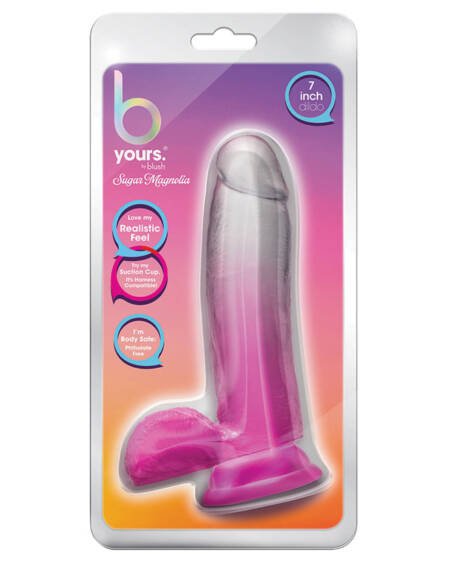 B Yours Sugar Magnolia Dildo-Fuchsia 7
