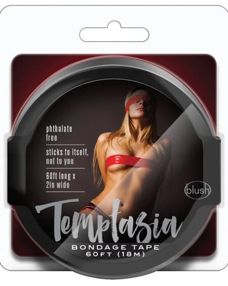 Temptasia Bondage Tape-Black 60ft