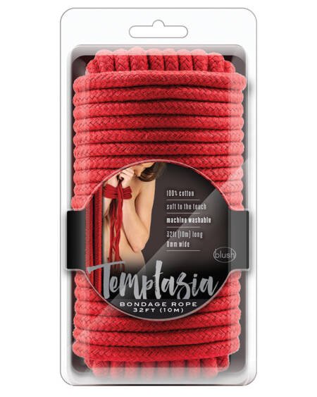 Temptasia Bondage Rope-Red 32ft