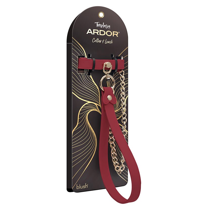 Temptasia Ardor Collar & Leash-Red