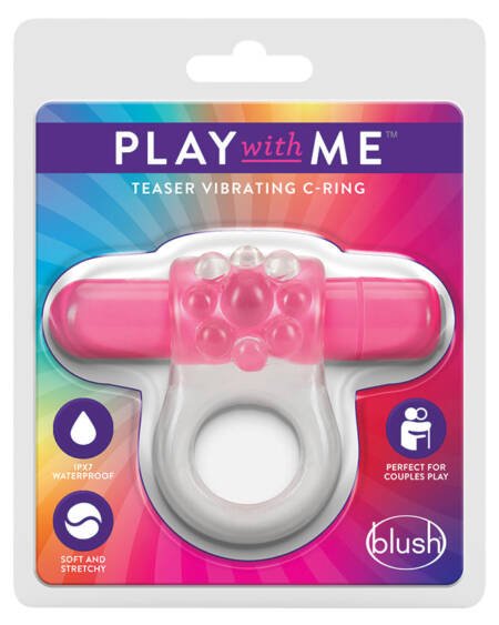 Play with Me Teaser Vibrating C-Ring €“Pink