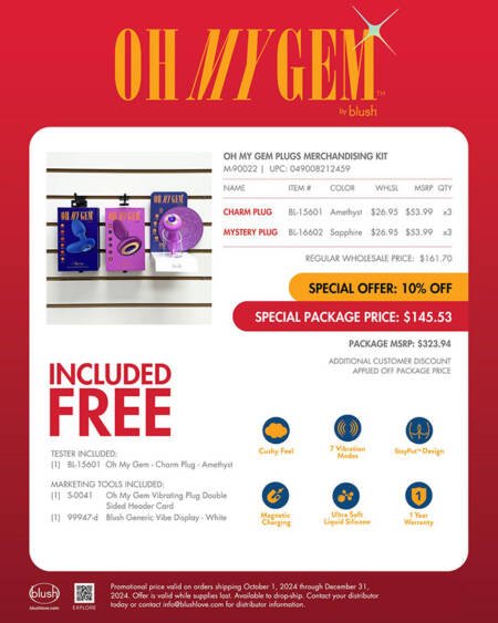 Oh My Gem Plugs Merchandising Kit
