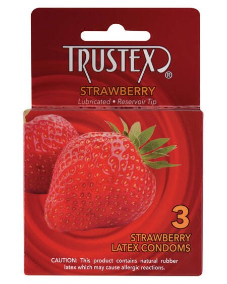 Trustex Flavored Condom-Strawberry (3 Pack)