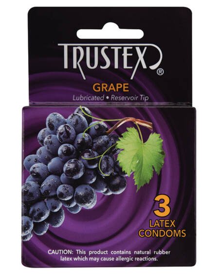 Trustex Flavored Condom-Grape (3 Pack)