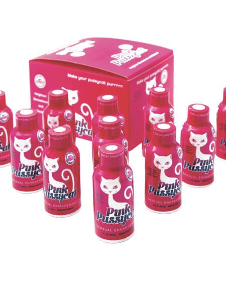 Pink Pussycat Enhancement Drink 2oz Display of 12