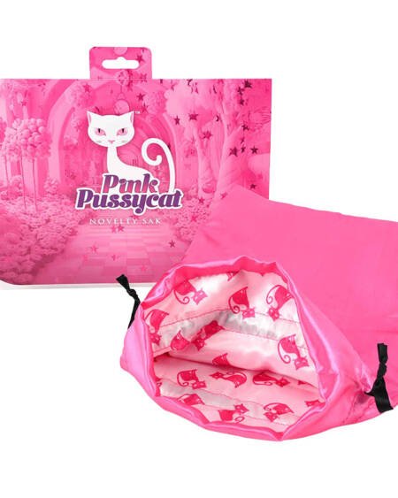 Pink Pussycat Antibacterial Toy Bag