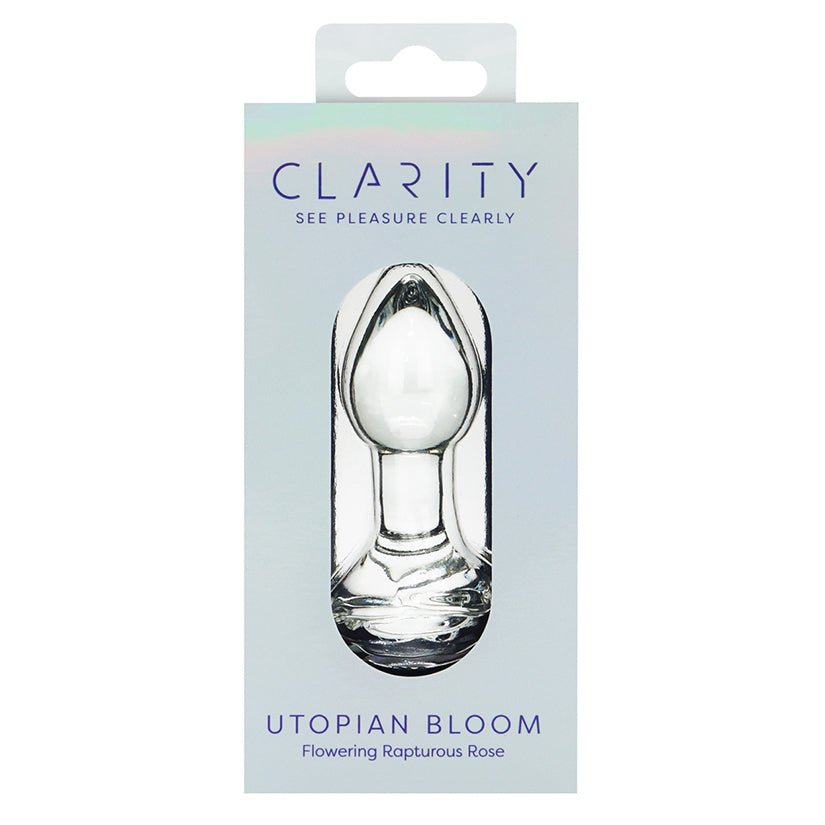 Clarity Glass Dildo Utopian Bloom
