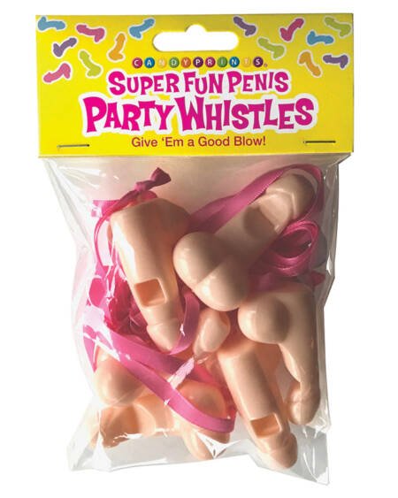 Super Fun Penis Party Whistles 6pk