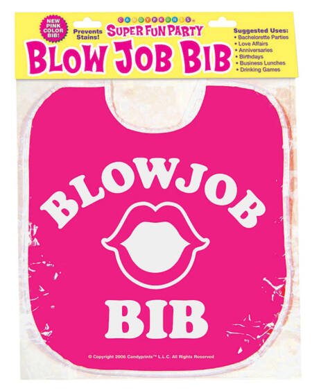 Blow Job Bib-Pink