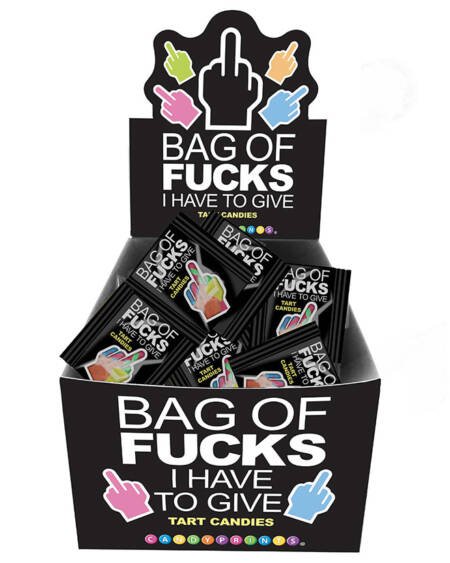 Bag of Fucks I Have To Give Display of 100
