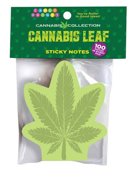 Cannabis Leaf Sticky Notes