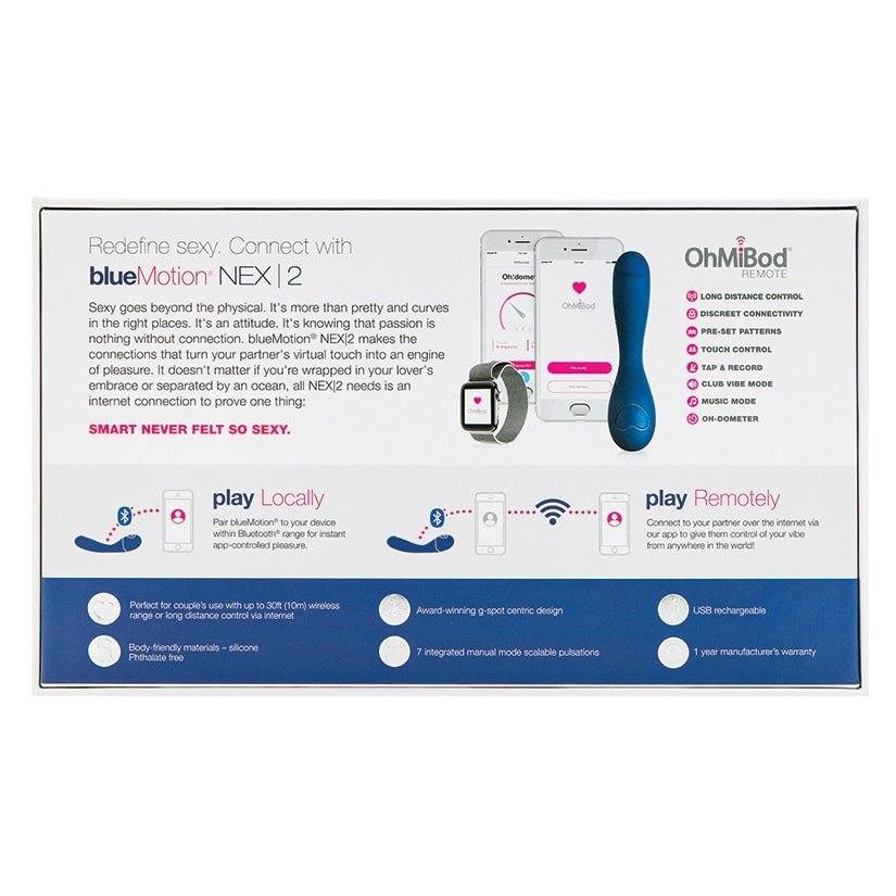 OhMiBod blueMotion NEX|2 (2nd Generation)-Navy Blue - Image 3