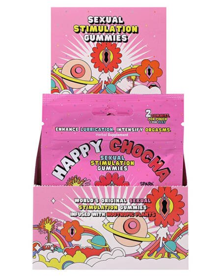 Happy Chocha Hers Sexual Stimulation Gummies Display of 12