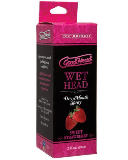 GoodHead Wet Head Dry Mouth Spray-Strawberry 2oz