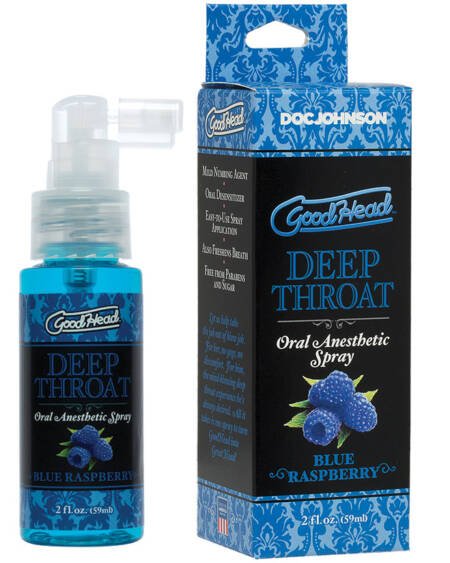 GoodHead Deep Throat Spray-Blue Raspberry