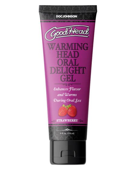 GoodHead Warming Head Oral Delight Gel-Strawberry 4oz Bulk