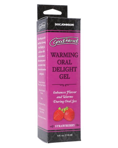 GoodHead Warming Head Oral Delight Gel-Strawberry 4oz