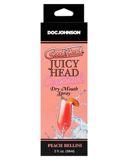 GoodHead Juicy Head Cocktails Dry Mouth Spray-Peach Bellini 2oz