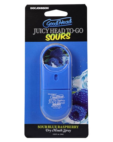 Goodhead Juicy Head Dry Mouth Spray To Go-Sour Blue Raspberry .30oz