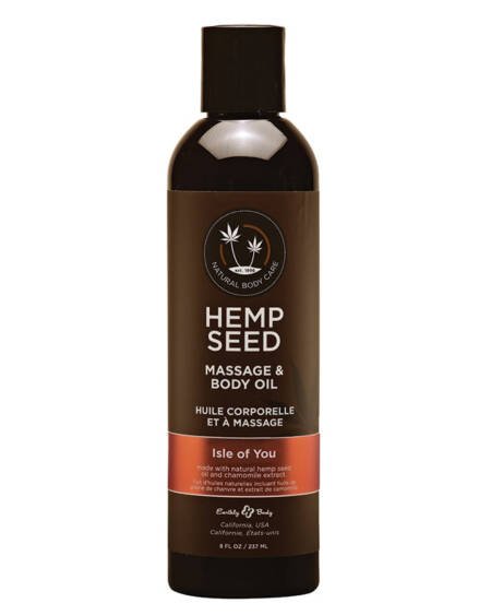 Earthly Body Hemp Seed Massage & Body Oil-Isle of You 8oz