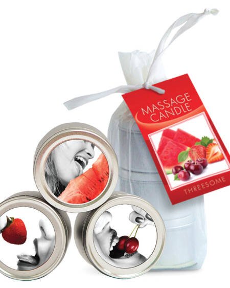 Earthly Body 4-in1 Edible Massage Candle Trio 2oz