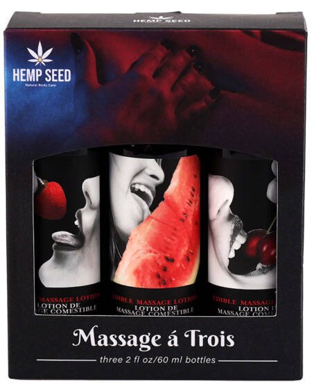 Earthly Body Massage A Trois Edible Gift Set Box