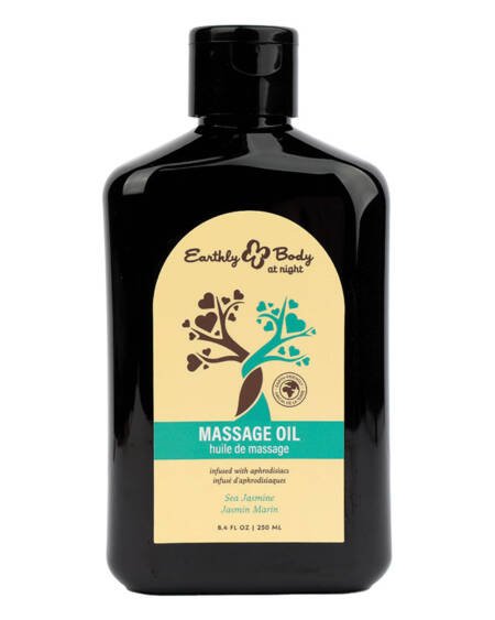 Earthly Body at Night Aphrodisiac Collection Massage Oil-Sea Jasmine 8.4oz