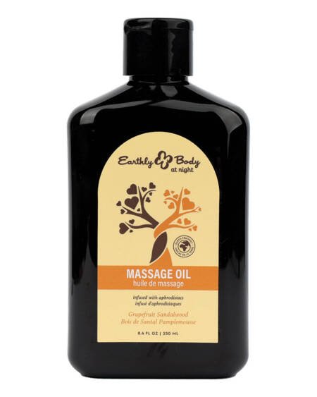 Earthly Body at Night Aphrodisiac Collection Massage Oil-Grapefruit 8.4oz
