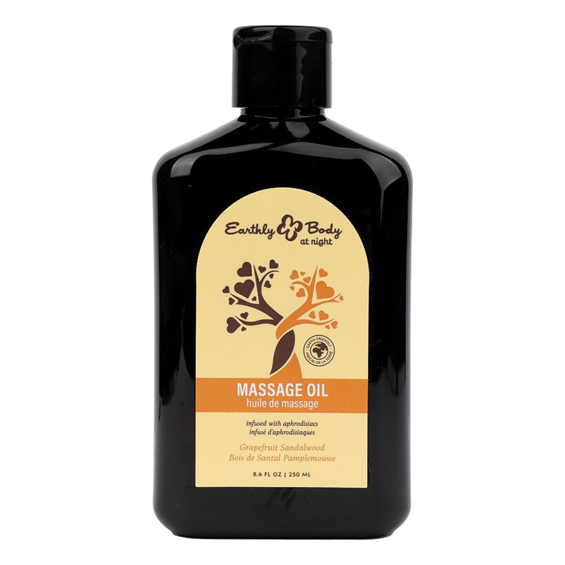 Earthly Body at Night Aphrodisiac Collection Massage Oil-Grapefruit 8.4oz