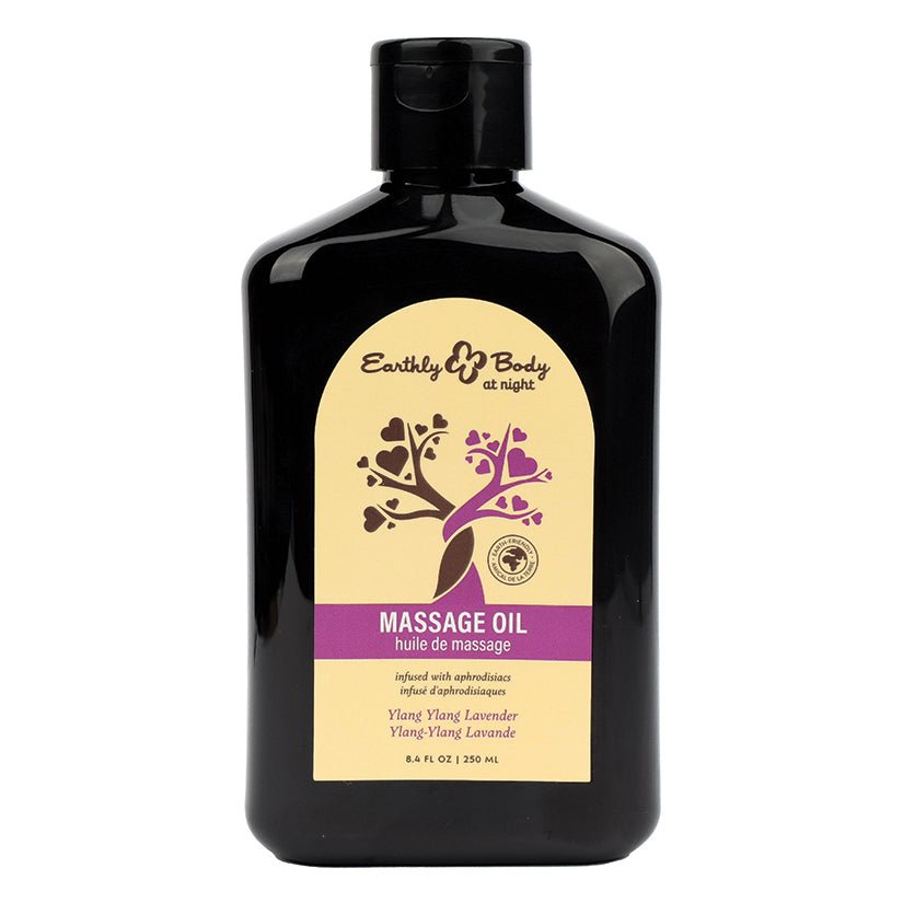 Earthly Body at Night Aphrodisiac Collection Massage Oil-Ylang Ylang 8.4oz