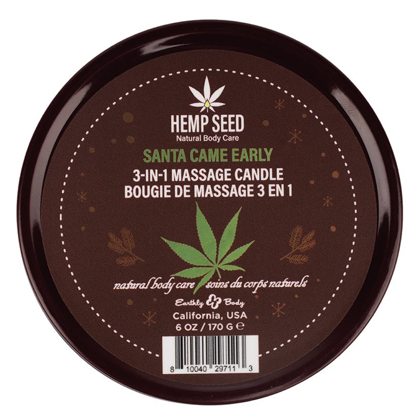 Earthly Body 3-in-1 Massage Candles-Santa Came Early 6oz