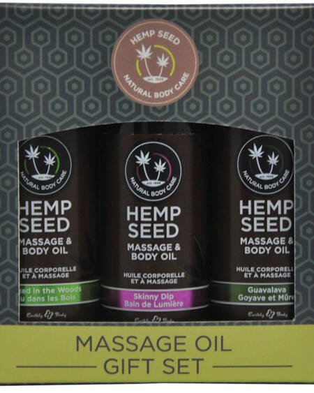 Earthly Body Massage Oil Gift Set 2oz (Set of 3)