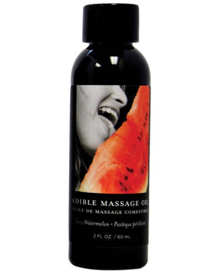 Earthly Body Edible Massage Oil-Watermelon 2oz
