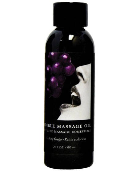 Earthly Body Edible Massage Oil-Grape 2oz