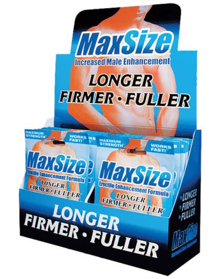MAX Size Male Enhancement Formula-2 Pill Pack Display of 24