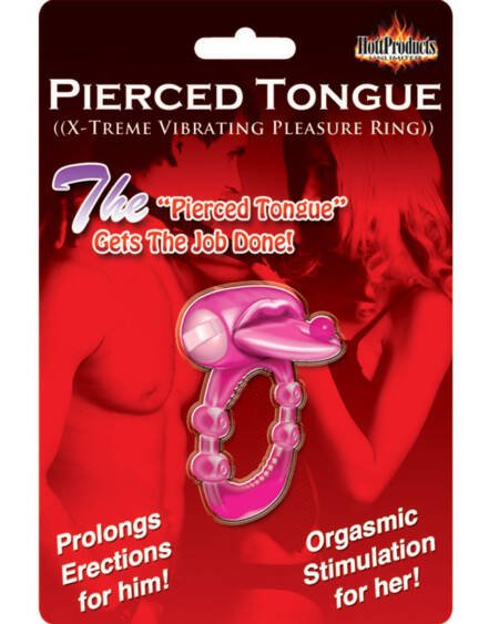 Pierced Tongue Xtreme Vibrating Pleasure Ring