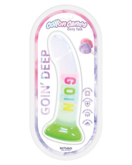 Cotton Candy Dirty Talk Goin Deep Dildo 7"