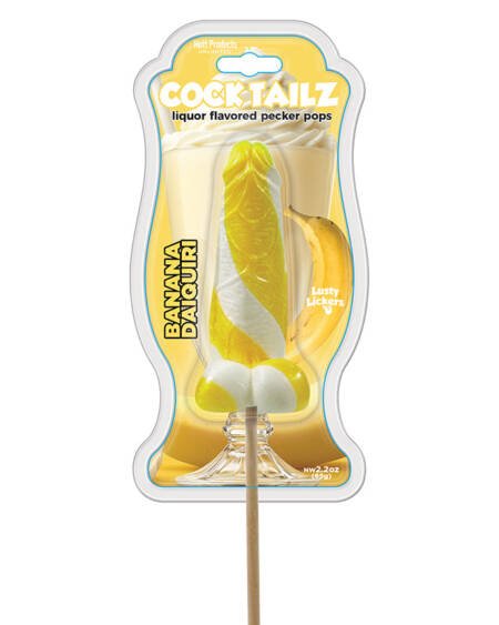 Cocktailz Liquor Flavored Pecker Pops Banana Daiquiri
