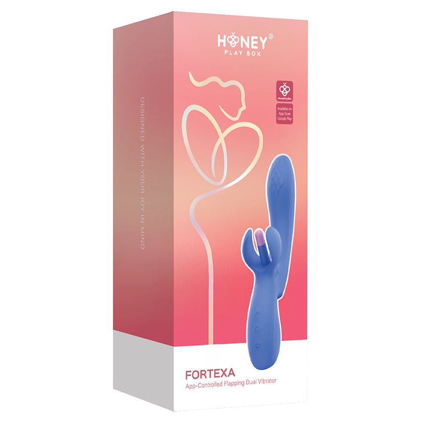 Honey Play Box Fortexa Kinky Finger Flapping Vibrator-Blue