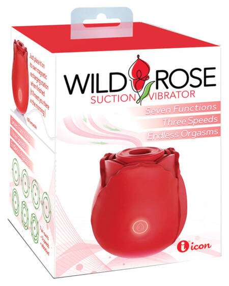 Wild Rose Rechargeable Silicone Suction Vibrator