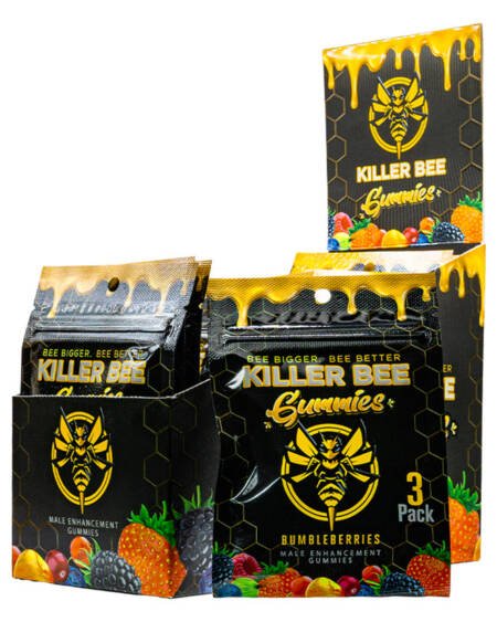 Killer Bee Male Gummies Display of 24