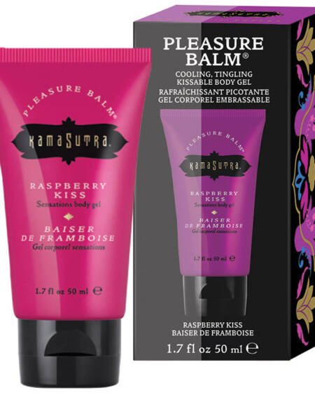 Kama Sutra Pleasure Balm Sensations-Raspberry Kiss 1.7oz