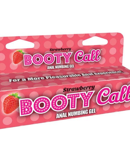 Bootycall Anal Numbing Gel-Strawberry 1.5oz